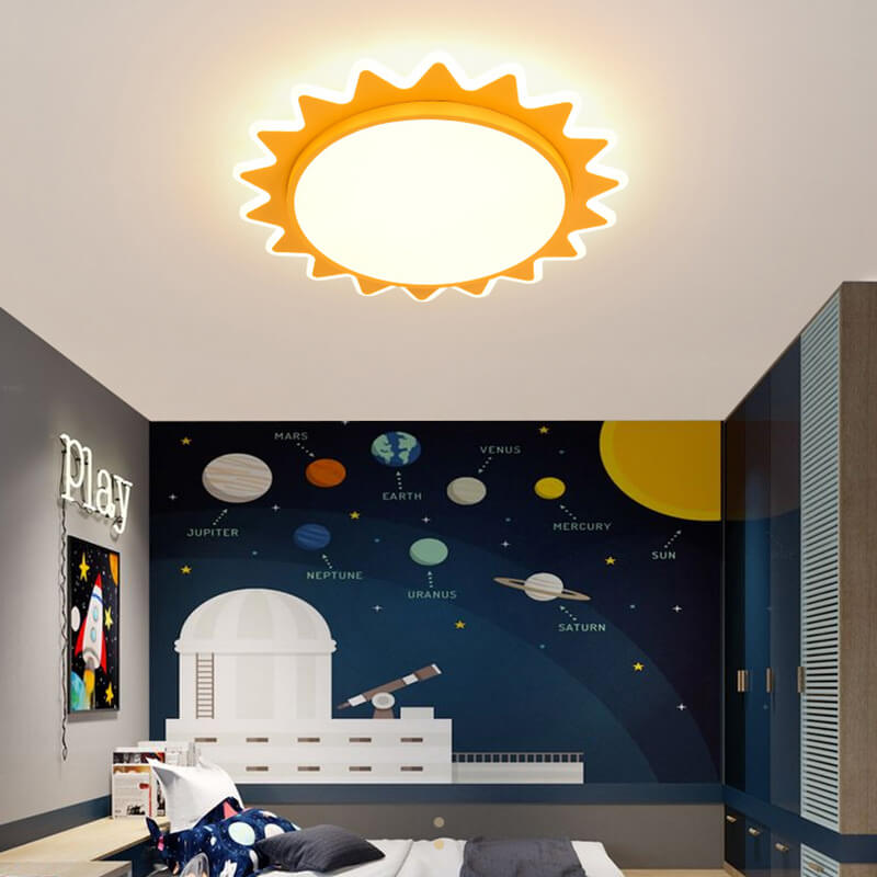 Lampada da soffitto LED a forma di sole creativo