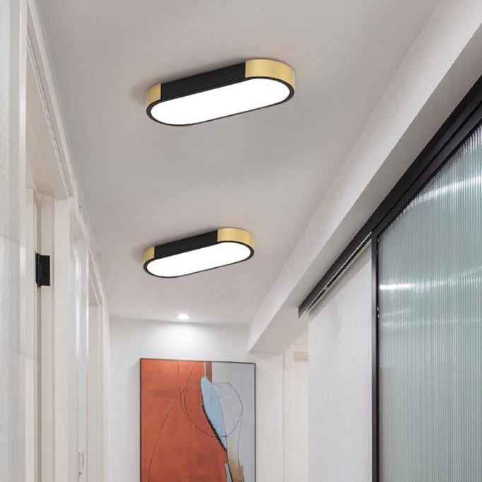 Moderna Lampada da Soffitto LED Flush Mount Rettangolare Minimalista