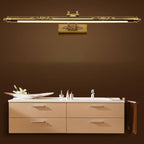 Specchio LED da parete retro europeo intagliato con 1 luce