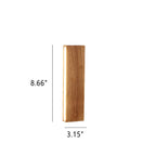 Lampada da parete LED a striscia in legno massello semplice