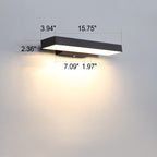 Lampada da Parete Esterno LED Piatta con Sensore Moderno Minimalista Rettangolare Impermeabile