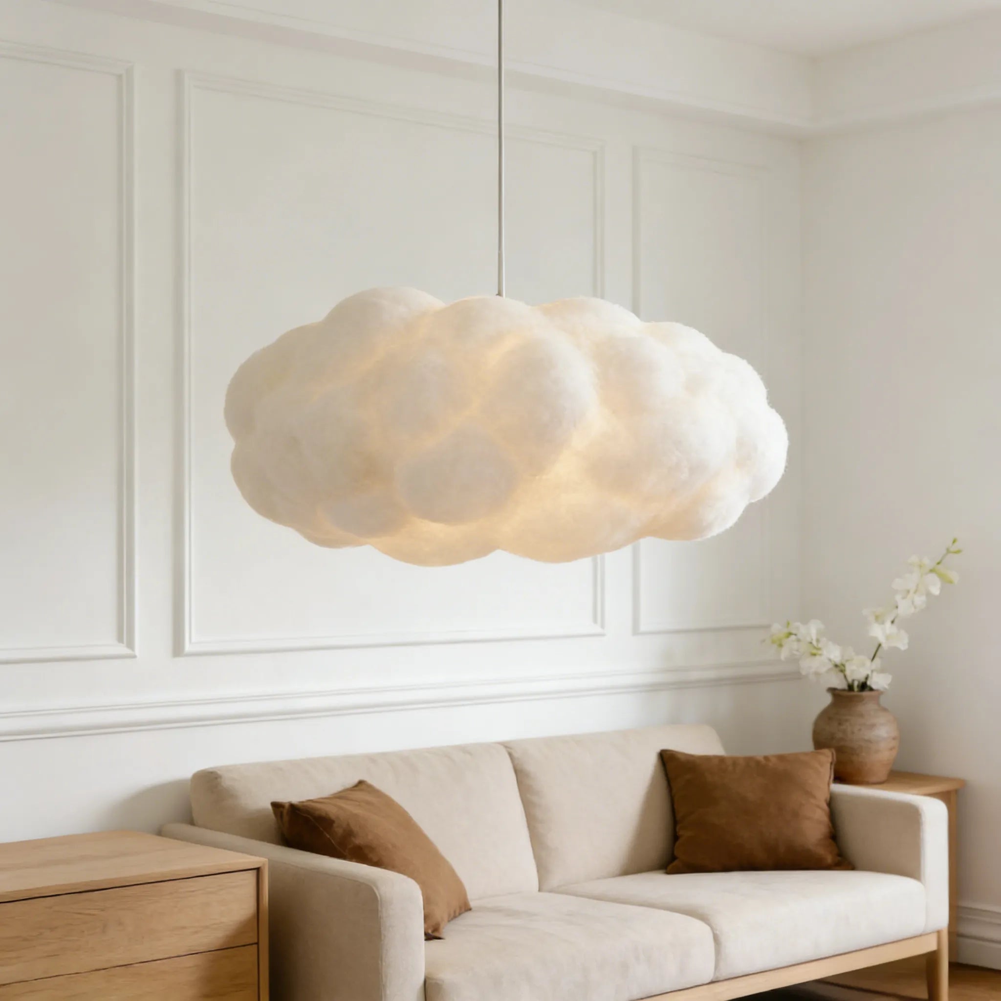 Lampada da soffitto moderna a forma di nuvola creativa