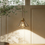 Lampada a Sospensione Vintage in Ottone Stile Nordico