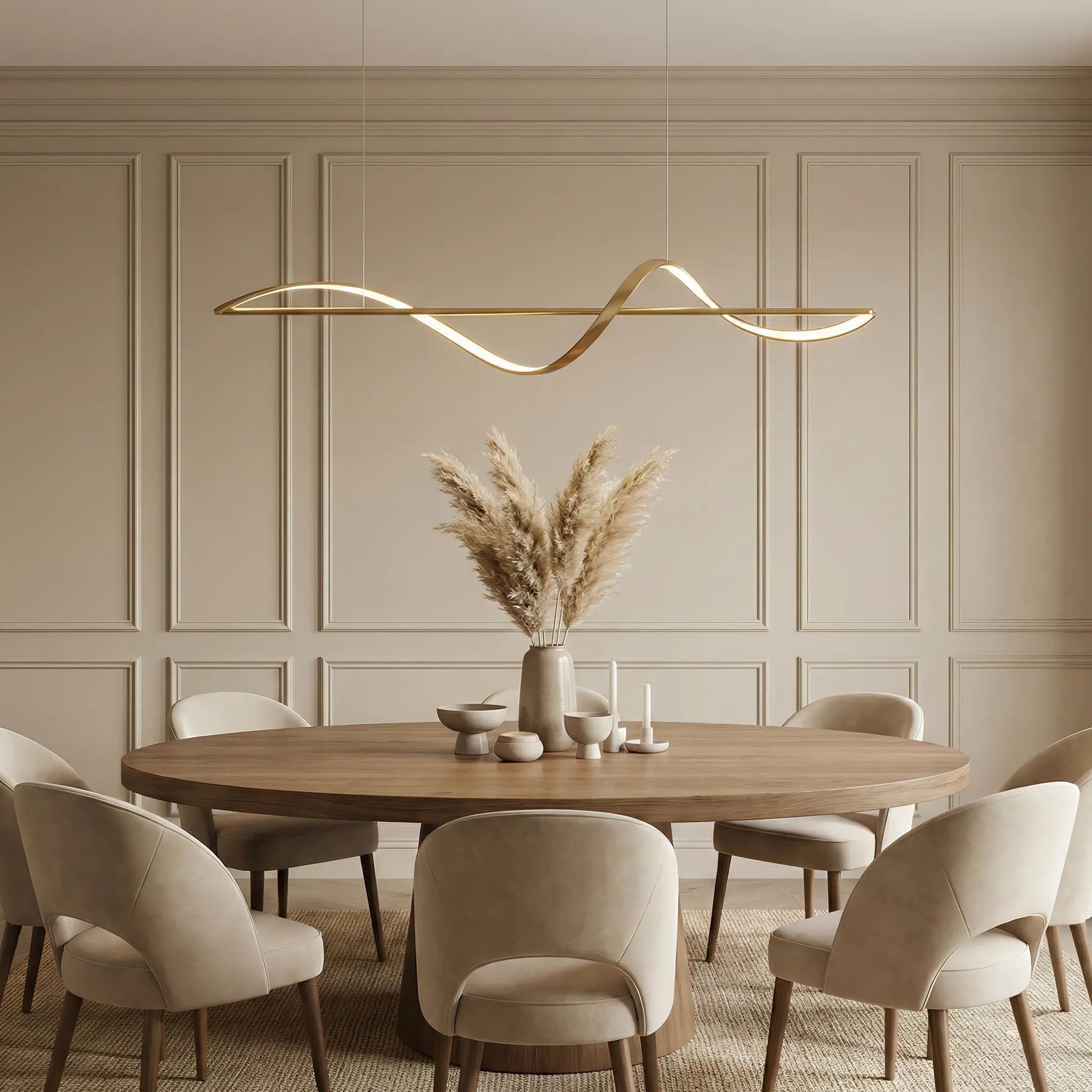 Moderna Creativa Italiana Semplice Linee Lampada a Sospensione per Ristorante