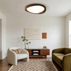Lampada da soffitto rustica in acrilico organico