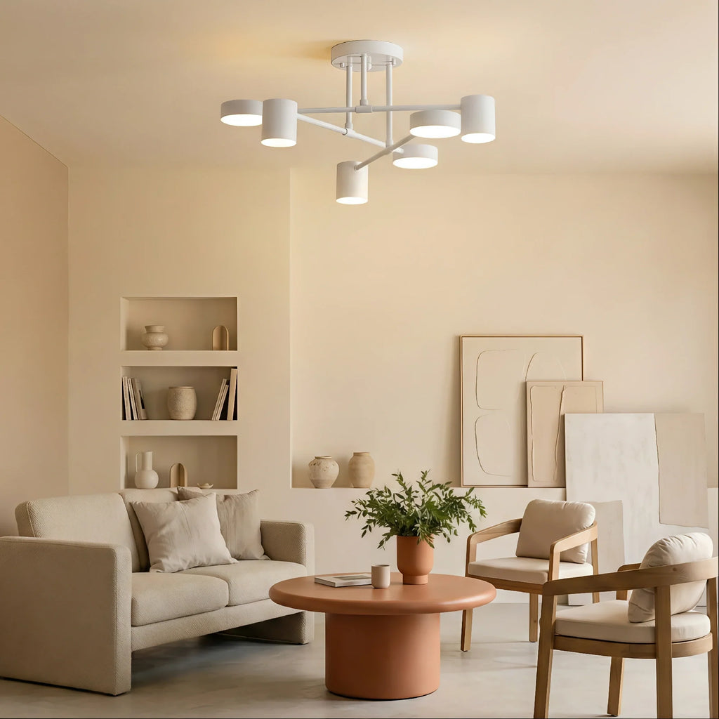 Nuova Luce da Soffitto Geometrica in Metallo