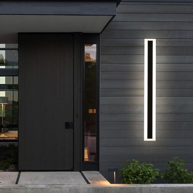 Lampada da Parete Esterno Waterproof LED Acrilica Minimalista a Forma di Barra Allungata con 1 Luce