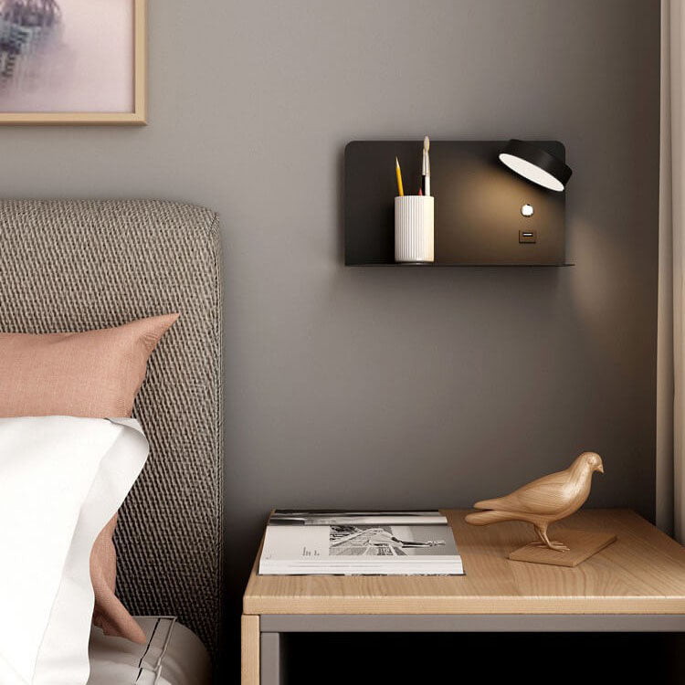 Lampada da Parete LED Quadrata Moderna Minimalista in Ferro e Acrilico Ricaricabile USB