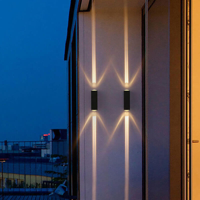 Lampada da Parete LED Rettangolare Moderna Minimalista in Alluminio per Esterni