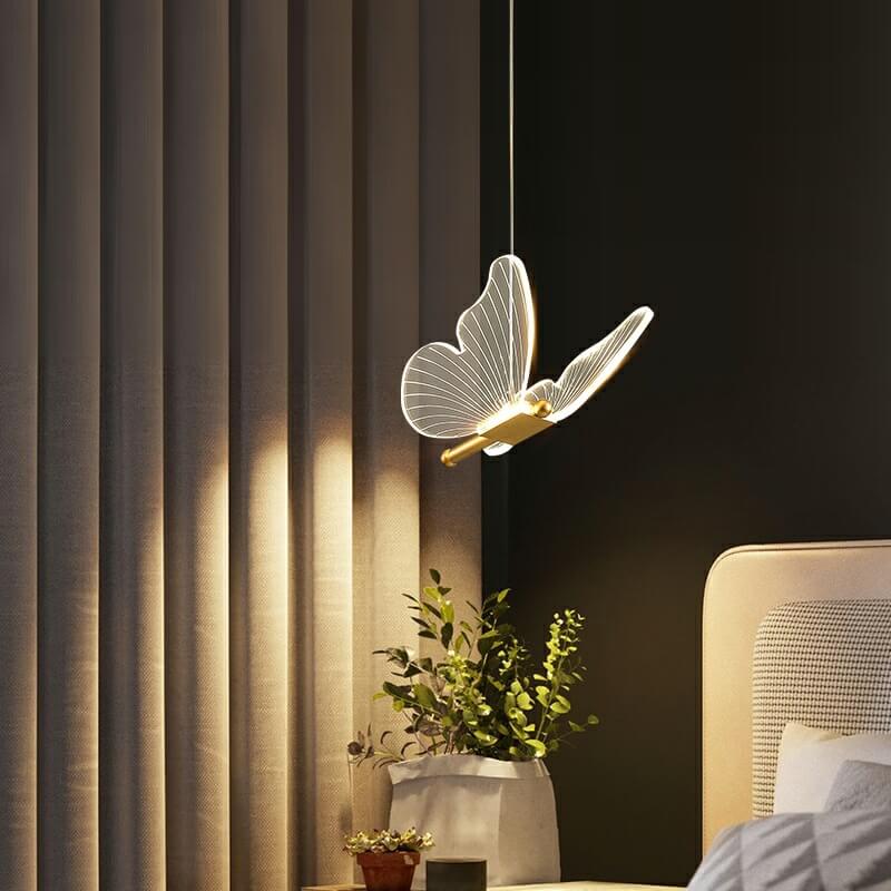Lampada a sospensione LED a farfalla in acrilico minimalista