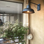Lampada da parete vintage in ferro impermeabile da esterno con 1 luce