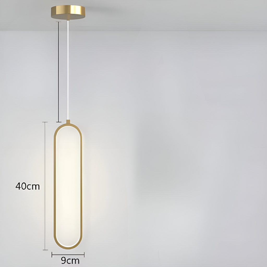 GildedGlow Light - Lampada a sospensione LED decorativa