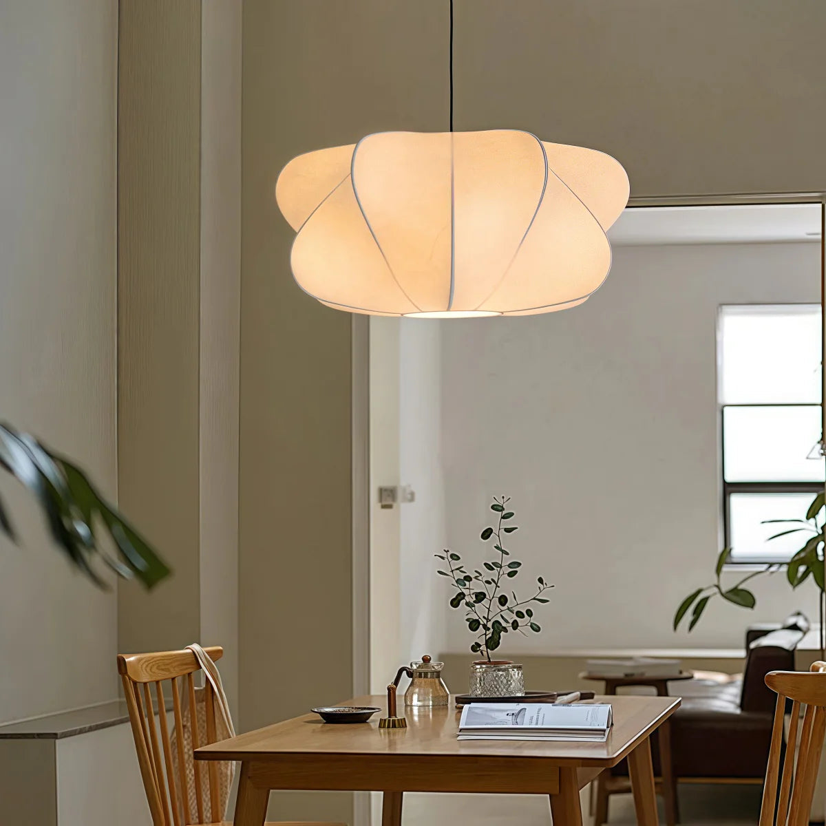 Lampada a Sospensione in Seta Glarefusion