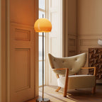 Lampada da Terra Rotonda in Vetro alla Moda