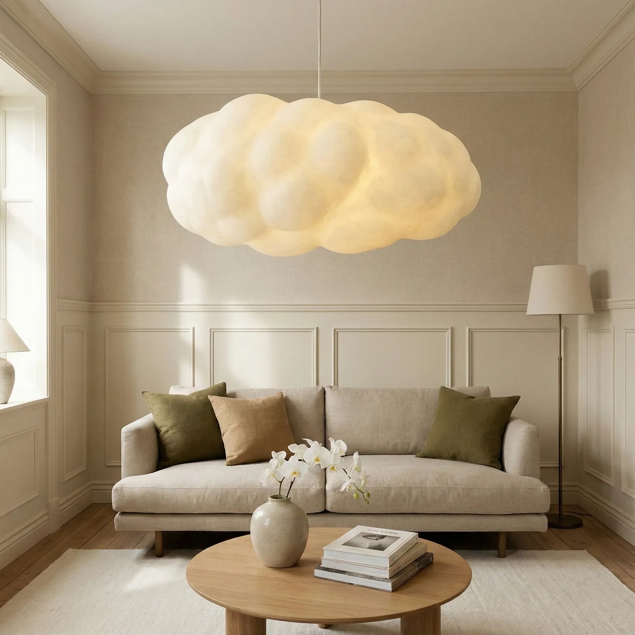 Lampada da soffitto moderna a forma di nuvola creativa