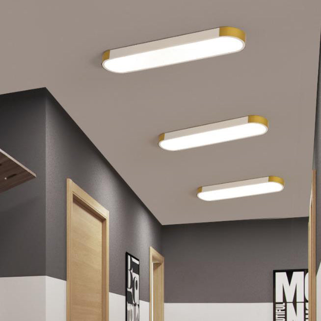 Moderna Lampada da Soffitto LED Flush Mount Rettangolare Minimalista