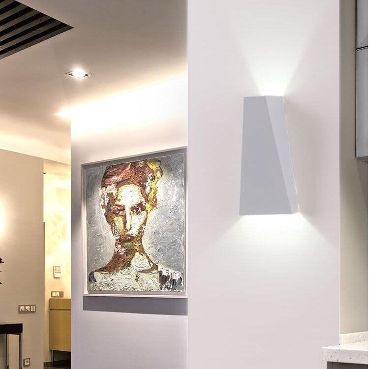 Applique a Muro LED 2 Luci Trapezoidale Moderna e Semplice