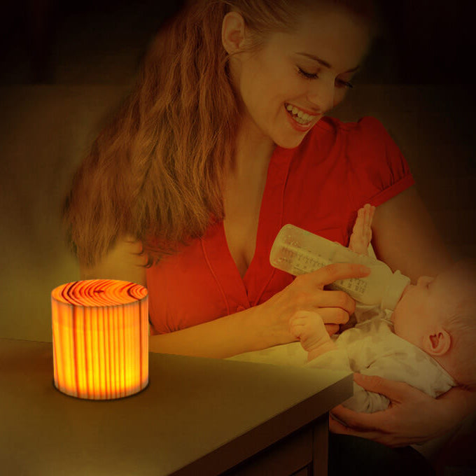 Lampada da Tavolo Notturna Touch LED in Legno Creativo
