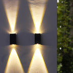 Lampada da Parete LED Impermeabile a Trapezio Semplice per Esterni con Luce Su e Giù