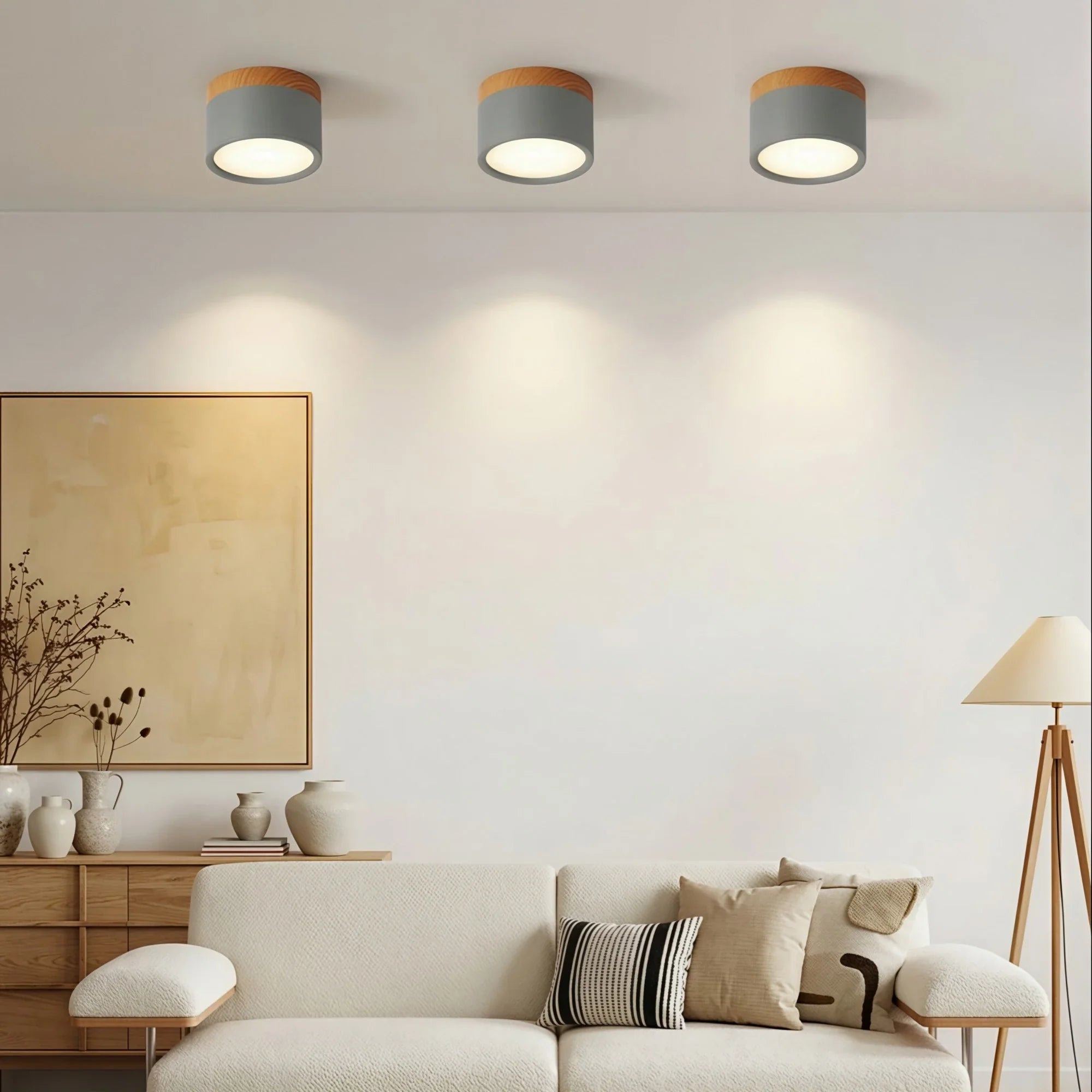 Lampada da soffitto LED cilindrica semplice nordica