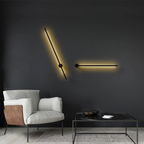 Lampada da Parete Verticale in Metallo Minimalista Moderna