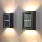 Lampada da Parete da Giardino LED Impermeabile Solare a Forma Quadrata