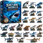 🔥50% di sconto solo per oggi-🦈 Calendario dell'Avvento Shark World 2026