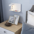 Lampada da Parete LED Quadrata Moderna Minimalista in Ferro e Acrilico Ricaricabile USB