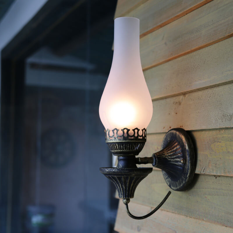 Applique da parete antica a kerosene 1 luce Retro