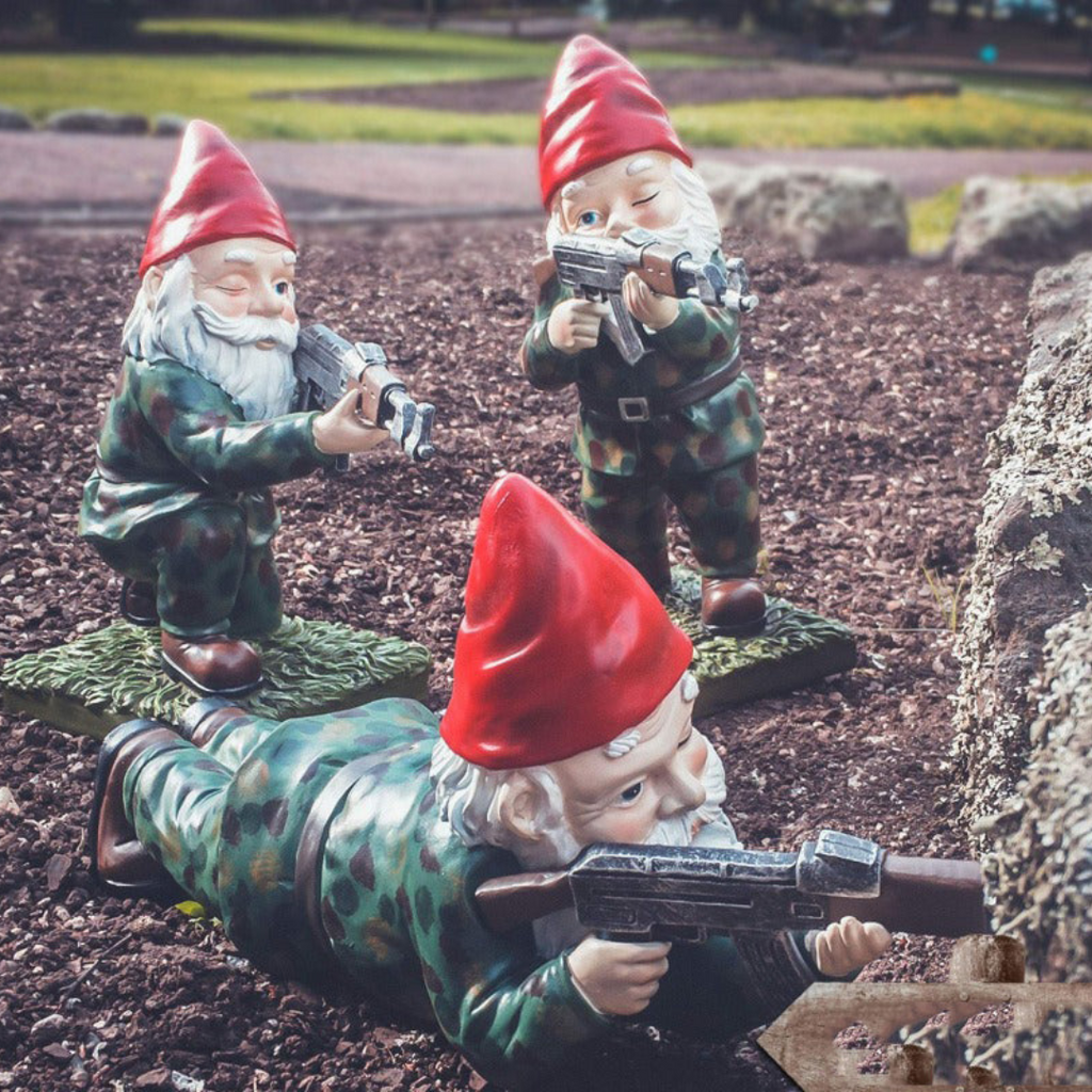 Drelix - Gnomo da Giardino Militare
