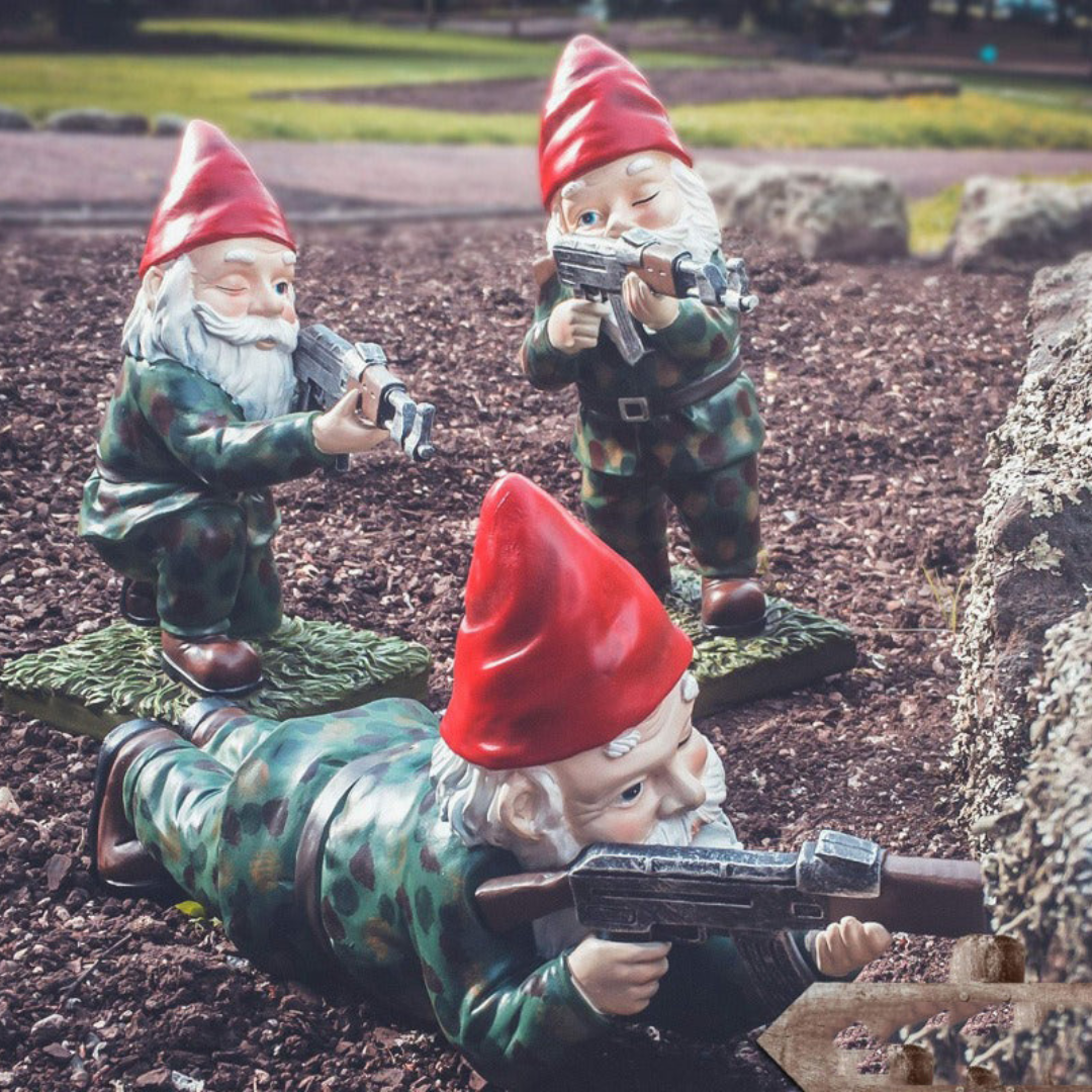 Drelix - Gnomo da Giardino Militare
