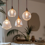Lampada a Sospensione in Vetro di Cristallo Moderno Nordic