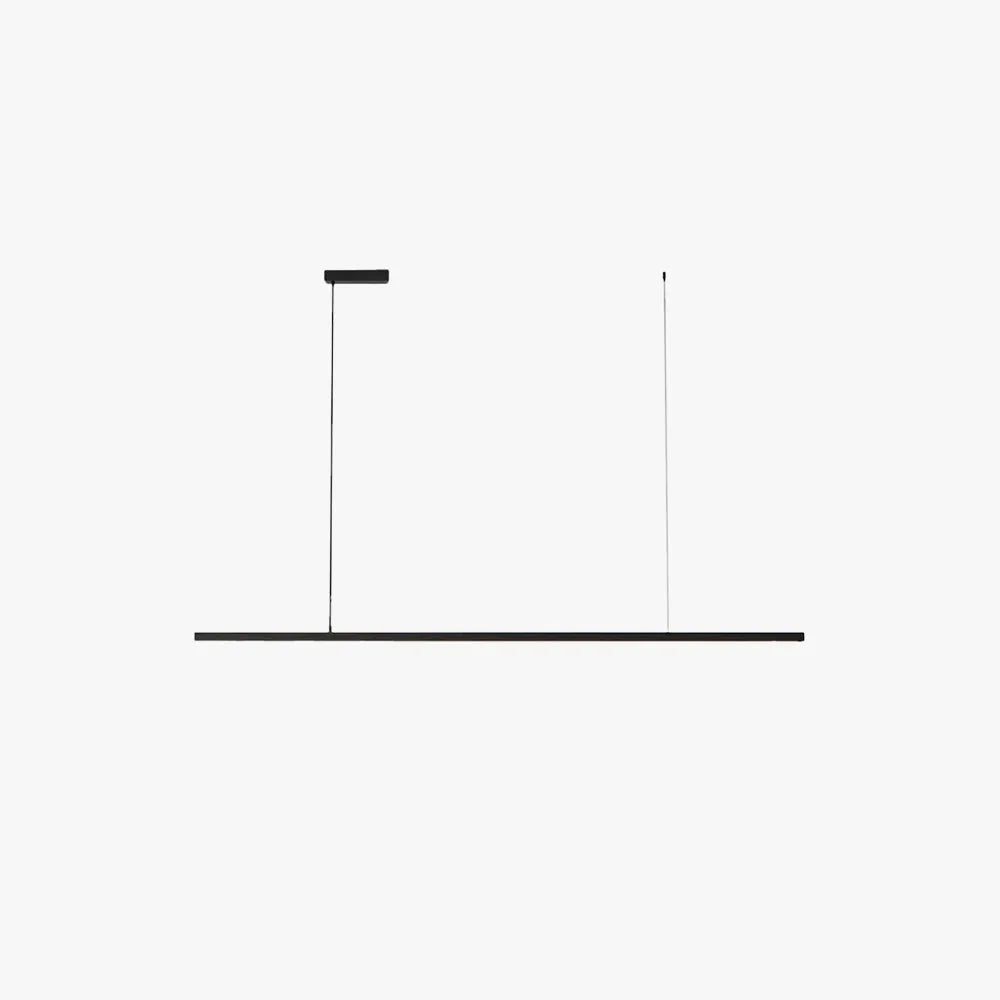 Arisha Minimalista Linear Metal Pendant Light, Bianco/Nero