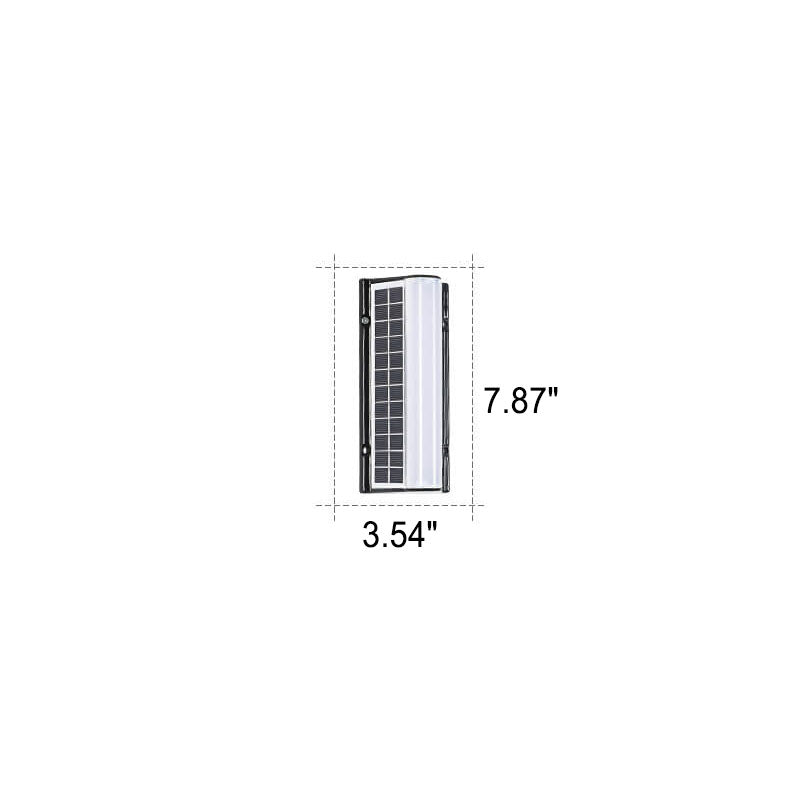 Moderna Lampada da Parete da Giardino Esterna a LED Solare Impermeabile in Acrilico