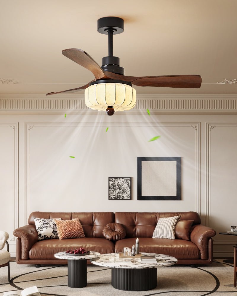 Elira Vintage Ventilatore da Soffitto con Luce