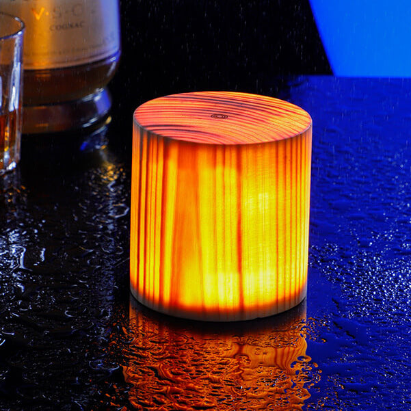 Lampada da Tavolo Notturna Touch LED in Legno Creativo