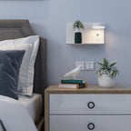 Lampada da Parete LED Quadrata Moderna Minimalista in Ferro e Acrilico Ricaricabile USB