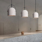 Lampada a Sospensione Cilindrica in Cemento Creativo Nordic con 1 Luce