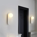 Base in Vetro Minimalista Nordico Lampada da Parete a 1 Luce
