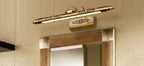 Specchio LED da parete retro europeo intagliato con 1 luce