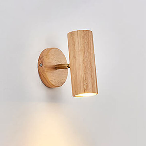 Faretto da soffitto minimalista giapponese in legno massello con 1/3/4 luci