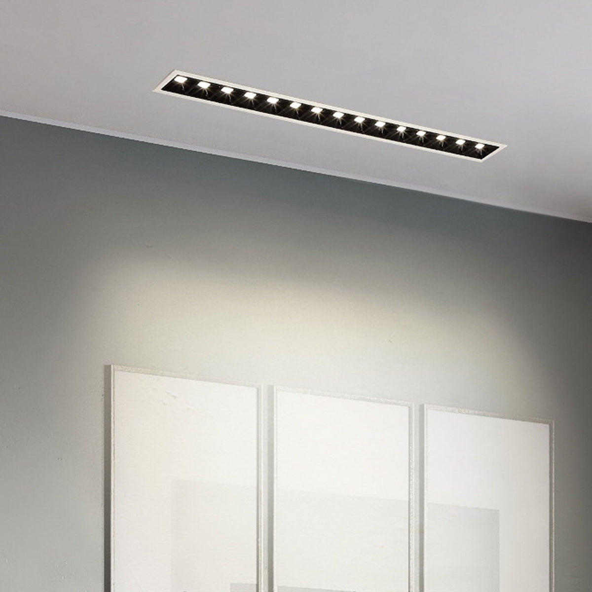 Faretto Lineare LED in Alluminio Minimalista Moderno da Soffitto