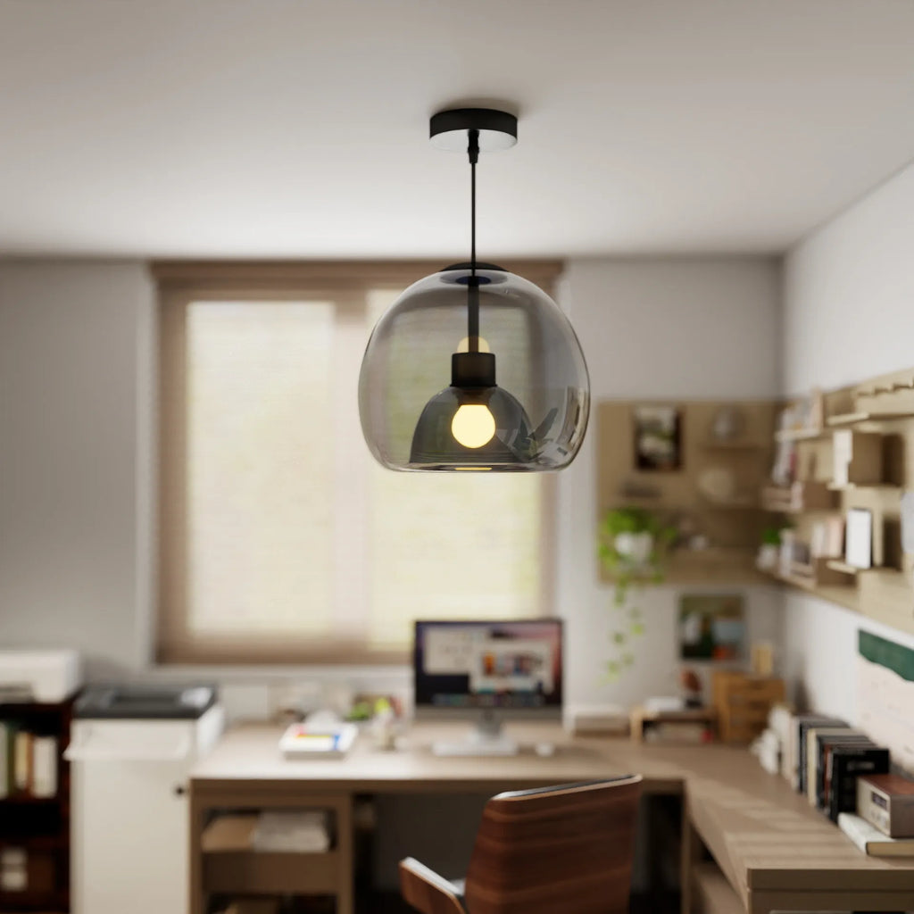 Moderna Semplice Lampada da Soffitto in Vetro di Rame