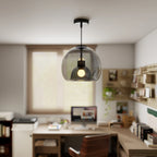 Moderna Semplice Lampada da Soffitto in Vetro di Rame