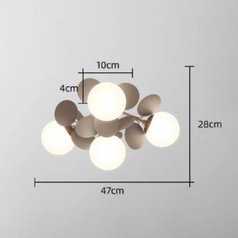Aria Lampadario a Rami di Fiori Multicolore per Soggiorno