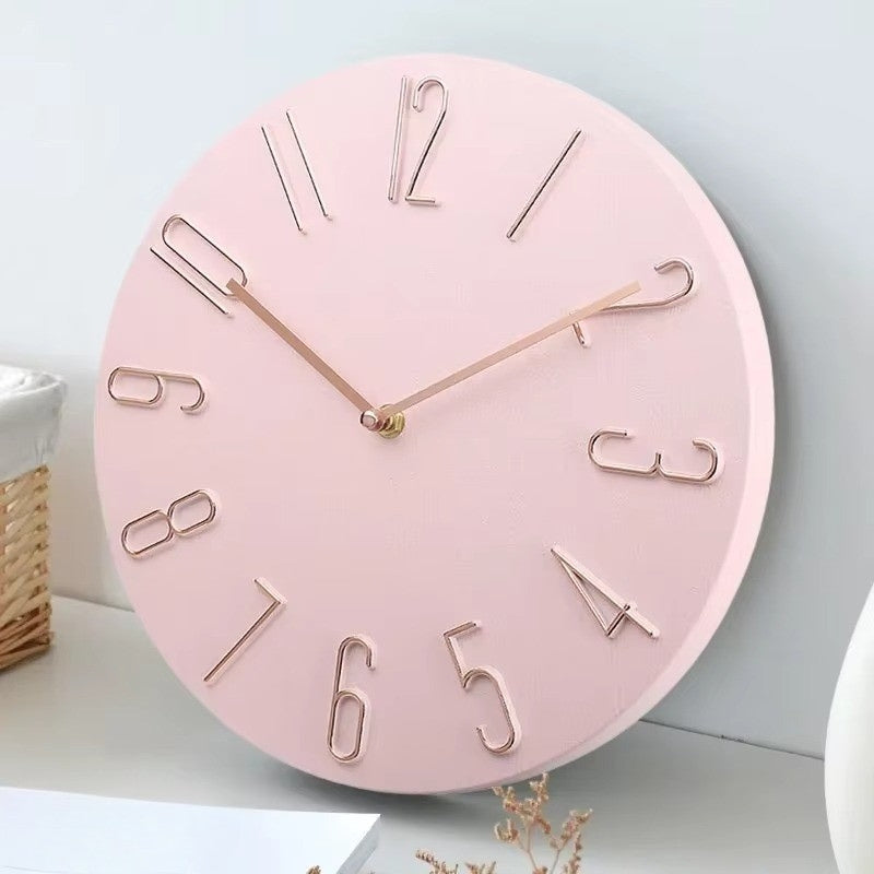 TimeMate – Orologio da Parete Rotondo con Display Digitale e Alimentazione a Batteria