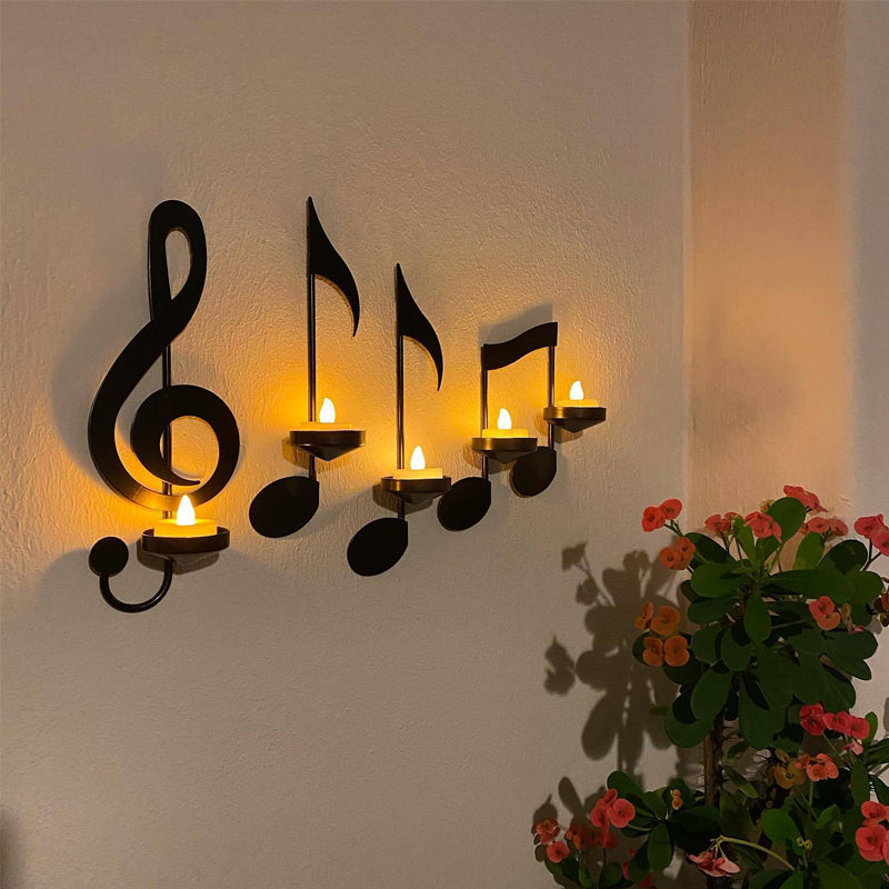 RhythmLuxe - Lampada da Parete Creativa a Note Musicali per Illuminazione Ispirata