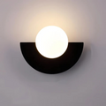 Applique da parete in vetro a sfera minimalista moderna LED 1 luce