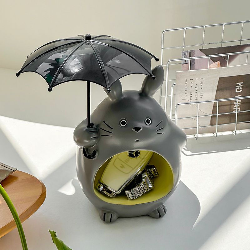 AuraTotor – Statua Decorativa a Forma di Totoro con Design per Riporre