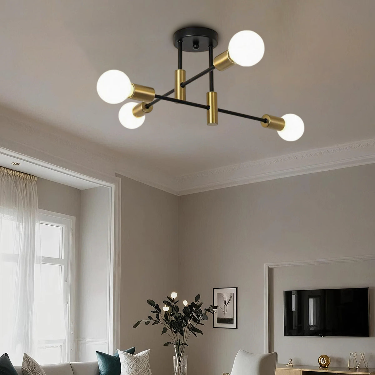 Moderna Luce da Soffitto con Più Lampadine Nordic